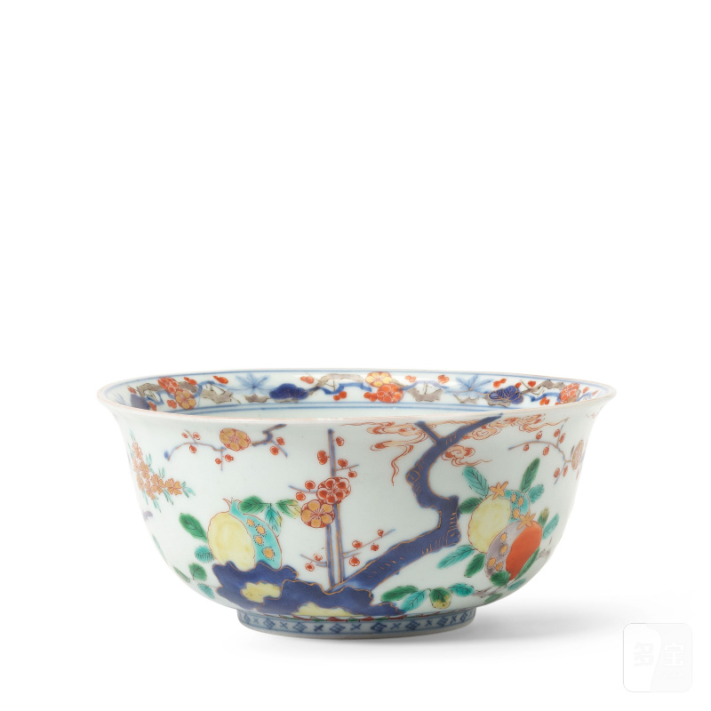 江戶時代 十七/十八世紀 伊萬里石榴紋盌 | AN IMARI 'POMEGRANATES' BOWL